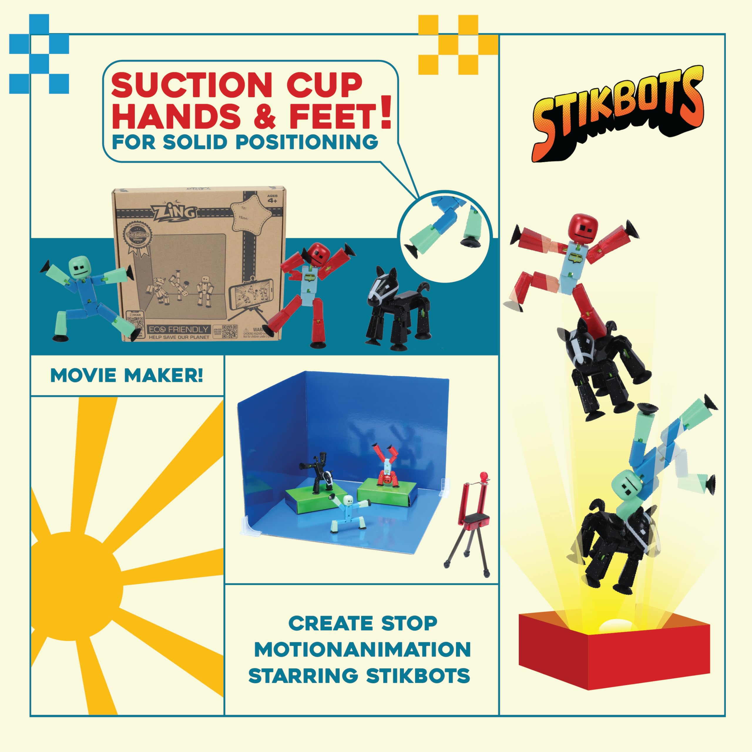 Amazon.com: STIKBOT Zing Zanimation Studio - Stop Motion Kit with